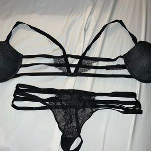 Victoria’s Secret bra and thong lingerie set